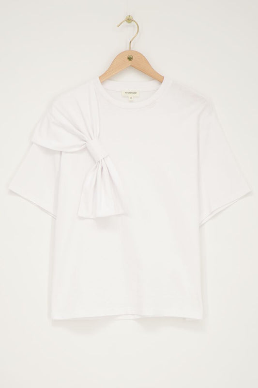 Myjewellery t-shirt met strik Wit