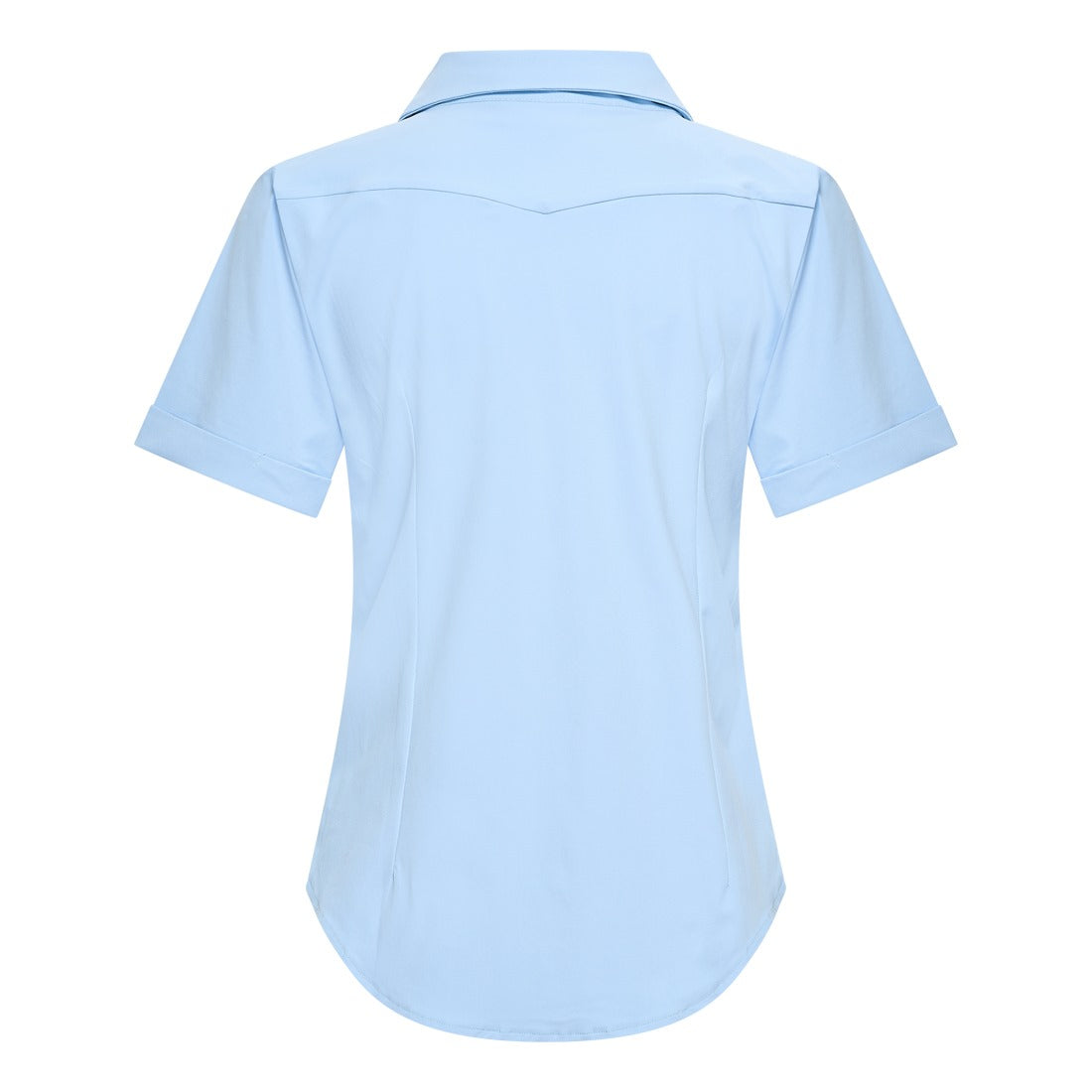 My lady blouse korte mouw  Lichtblauw