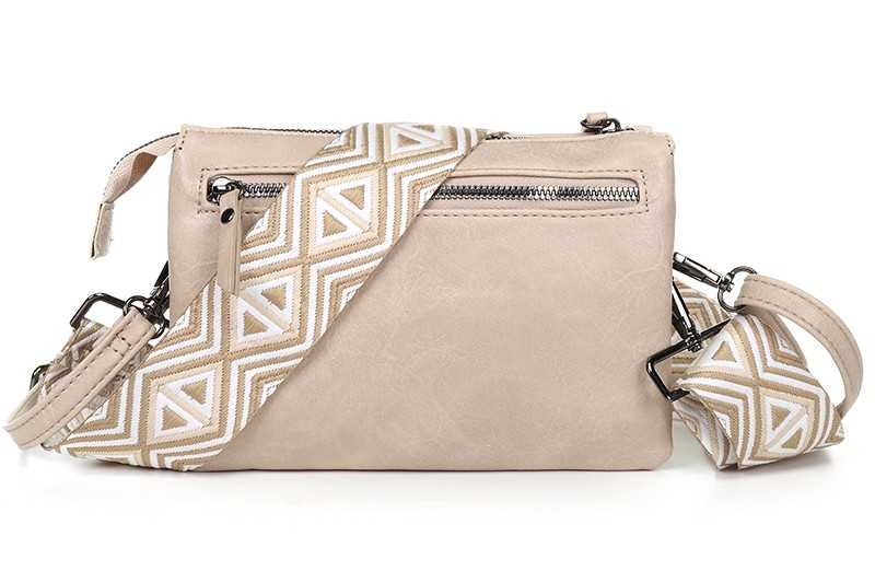 Naturel crossbody en schoudertasje Naarden OLT12380