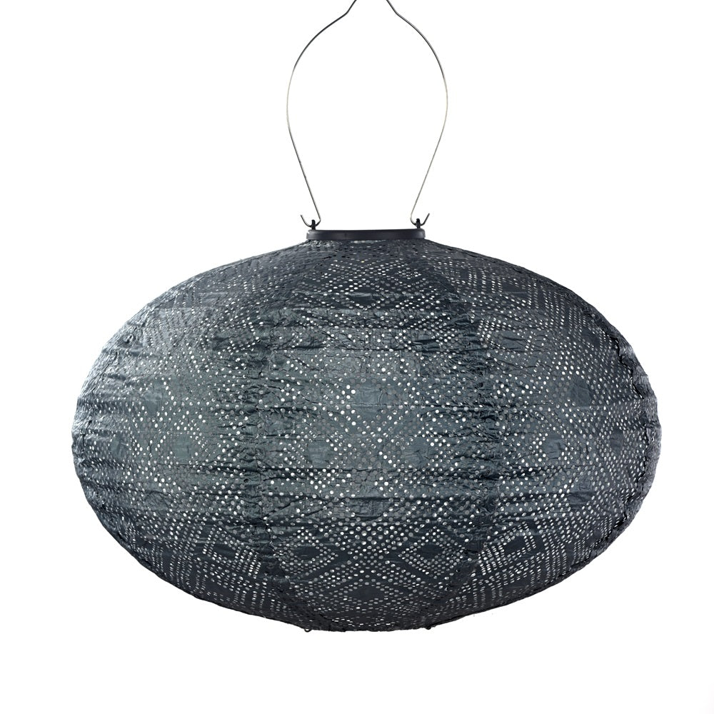 Lumiz solar lampion Oval 40 Mosaic grey blue Nr. 64