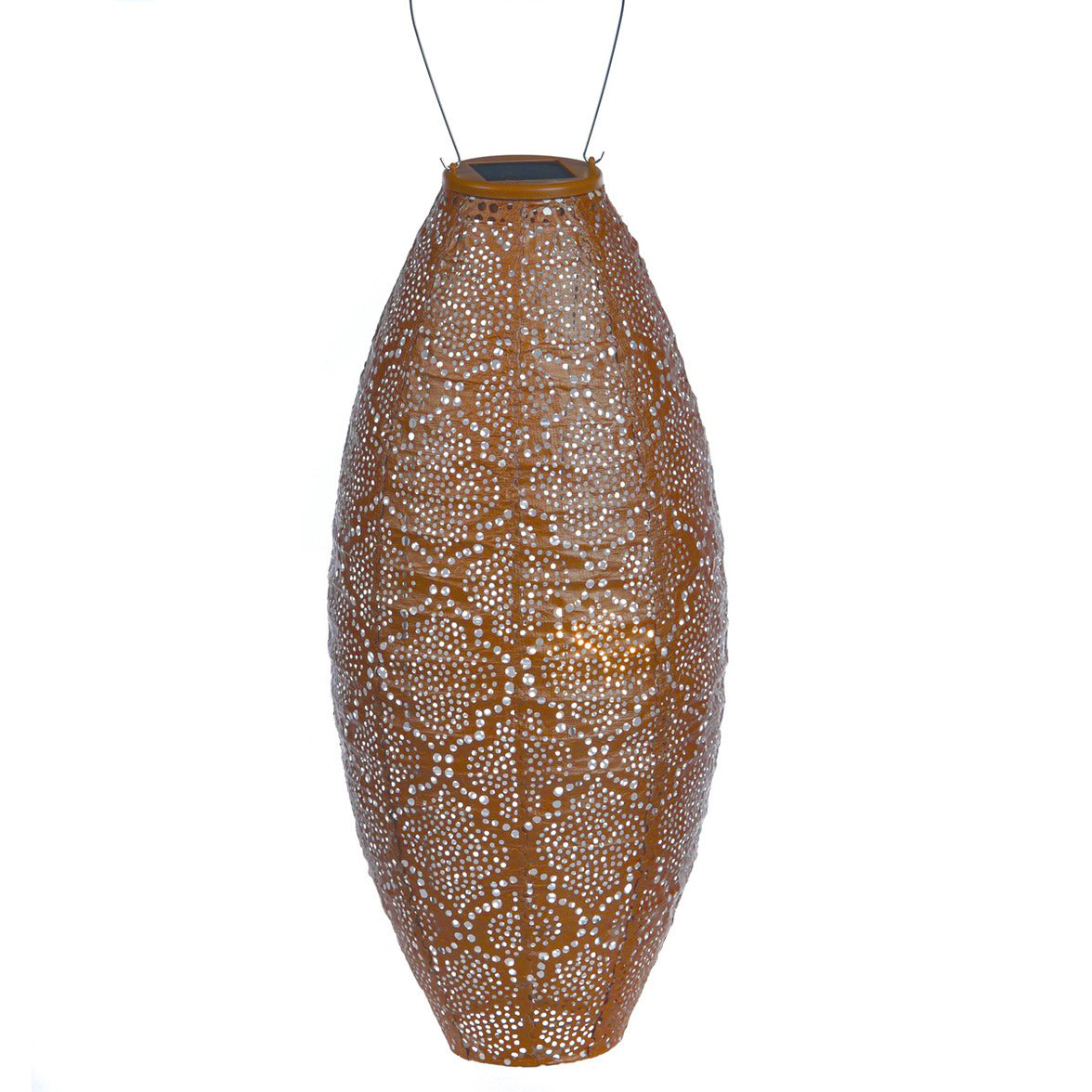 Lumiz Solar lampion Long Oval paisley Copper 20 Nr. 73