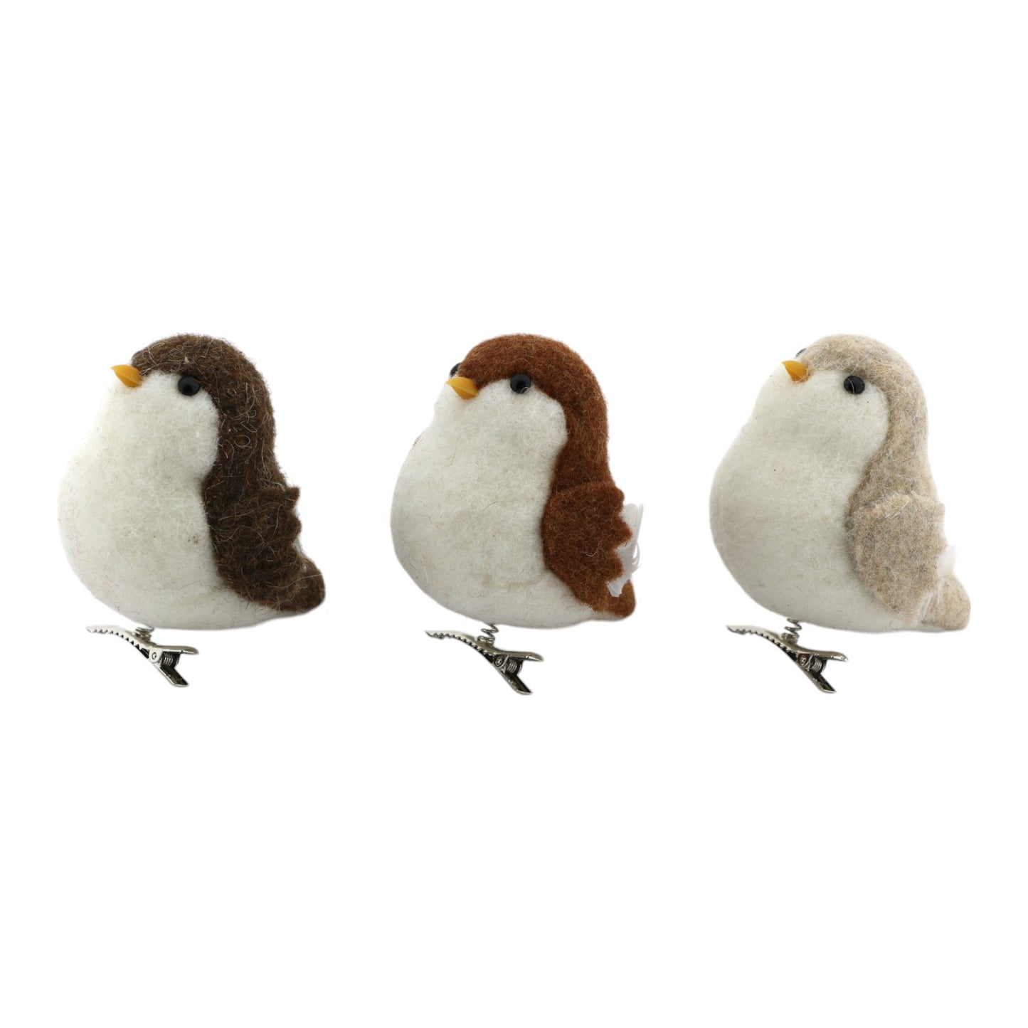 Ornament Bird op clip 1 stuk