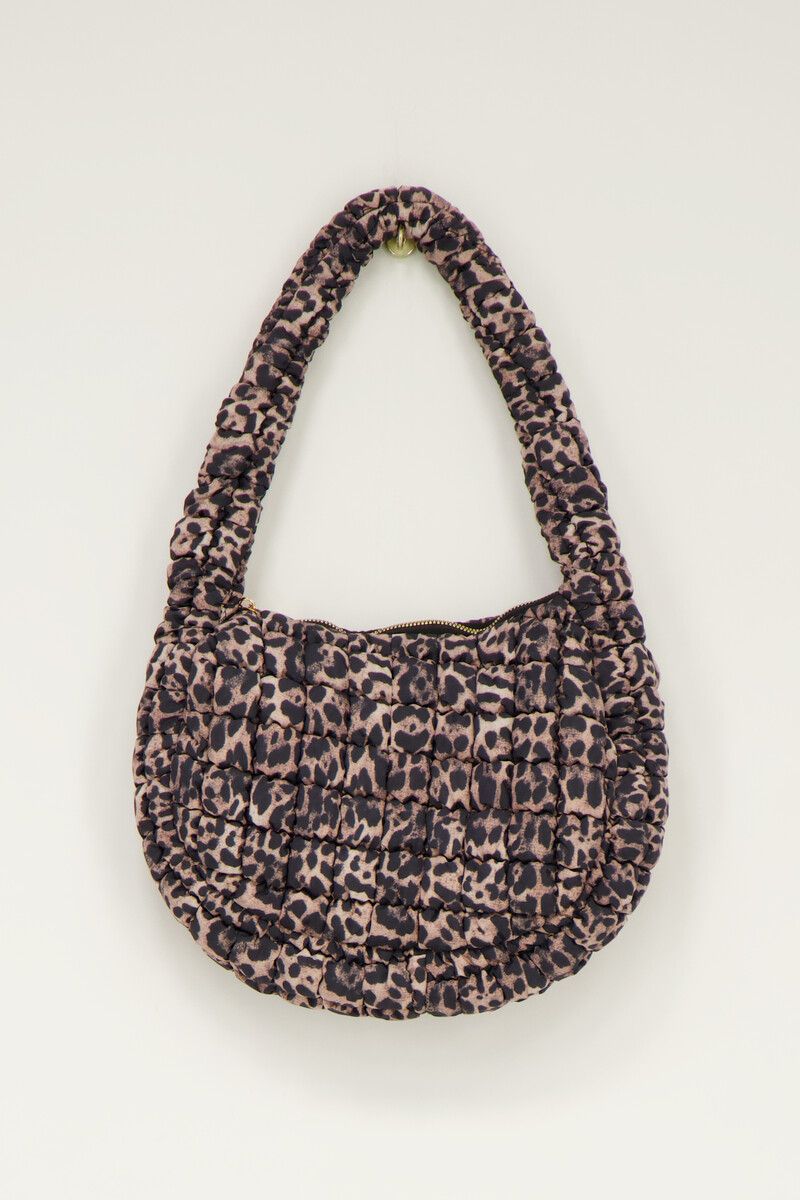 Panterprint tas met smock