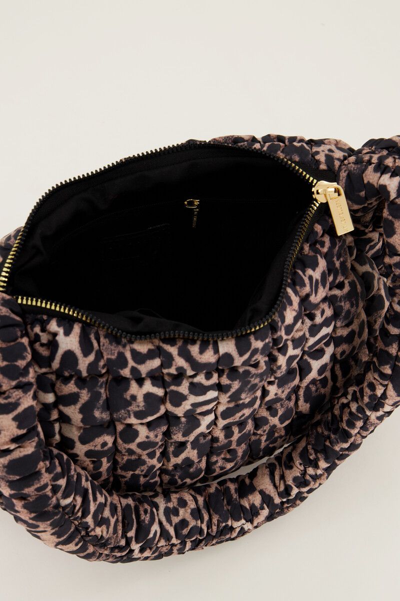 Panterprint tas met smock