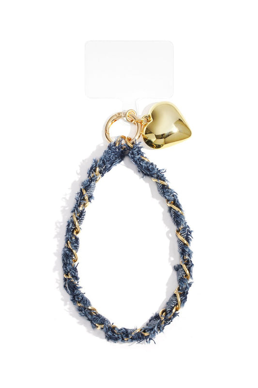 Phone cords Chain Casual Polyester Blauw