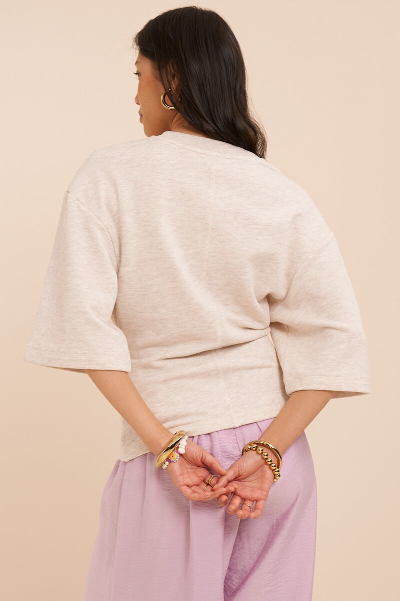PleatedshortsleevesweatBeige__4