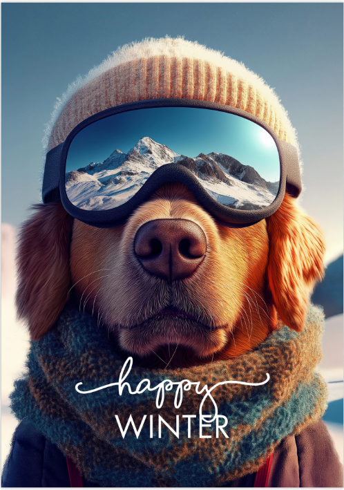 Poster A4 Happy winter