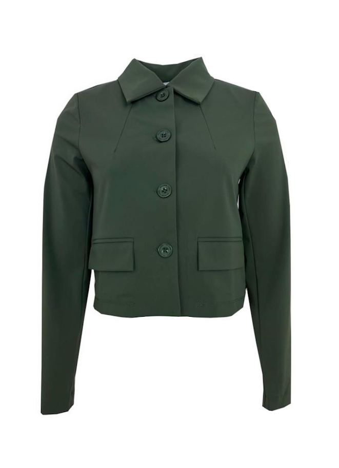 Glamm label jacket quin Olive