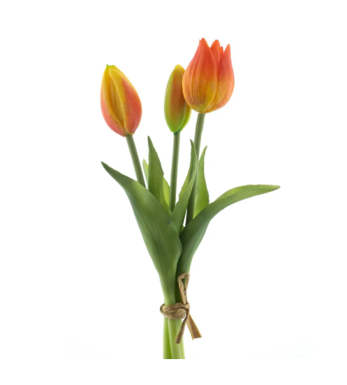 RealTouchHollandTulipbundleSallyx3orange25cm__1