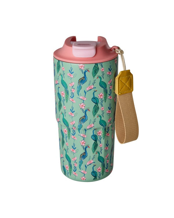 StainlessSteelThermoCupwithPeacockpowerprint__1
