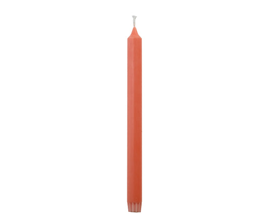 Dinerkaarsen Stearine coral 30cm