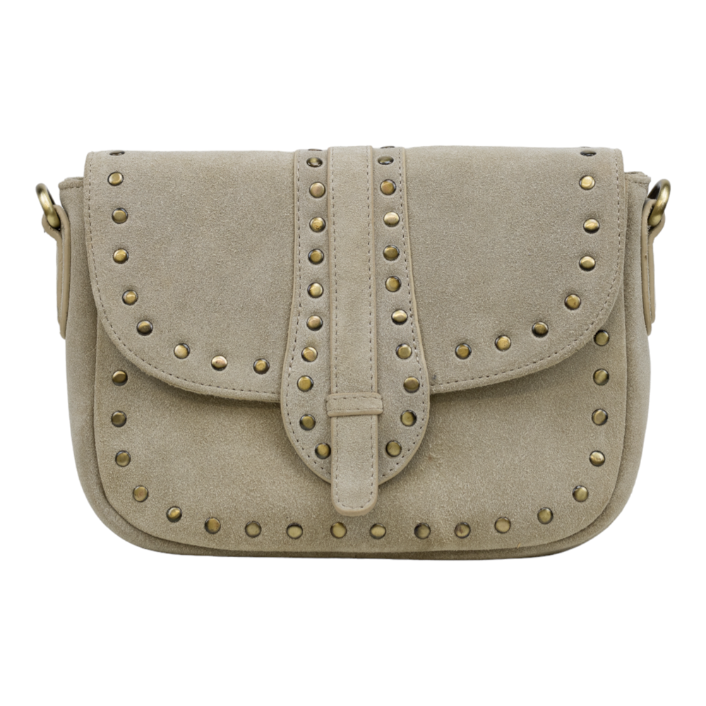 Suede met studs 122340 Beige