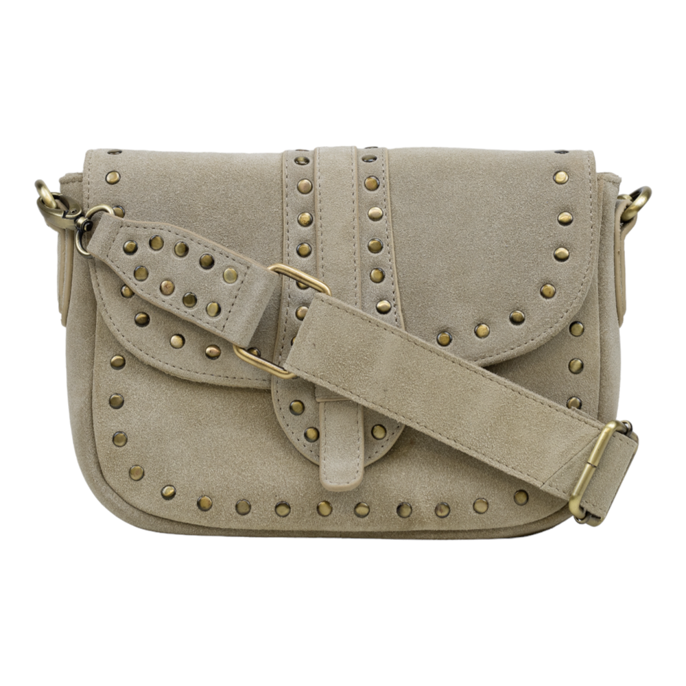 Suede met studs 122340 Beige