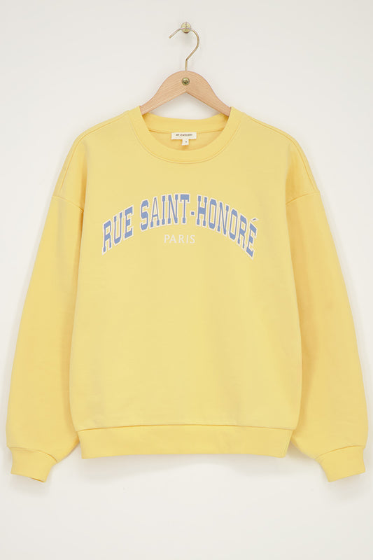 Sweater "Rue saint honoré" Geel