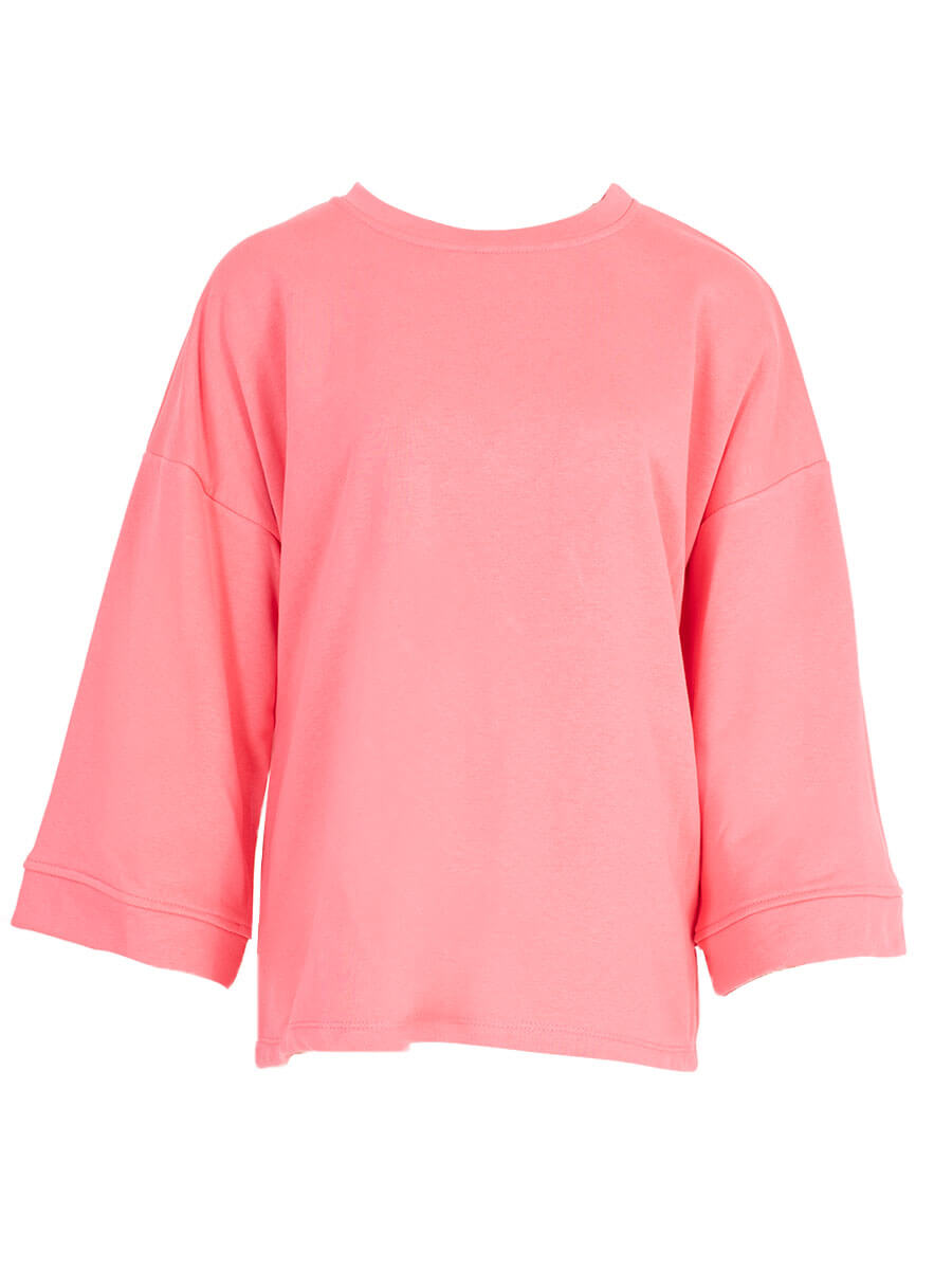 SweaterdriekwartmouwBarbieroze__1