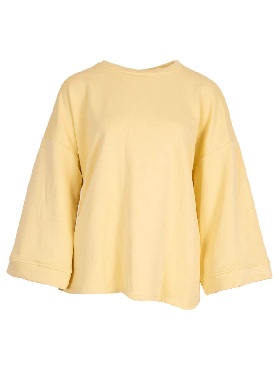 SweaterdriekwartmouwGeel__1