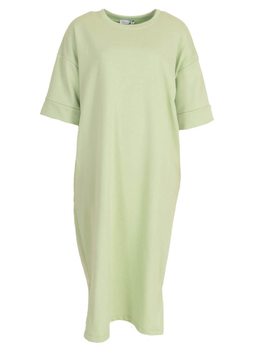 Sweater jurk lang Mintgroen