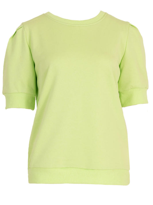Sweater korte mouw Limoen
