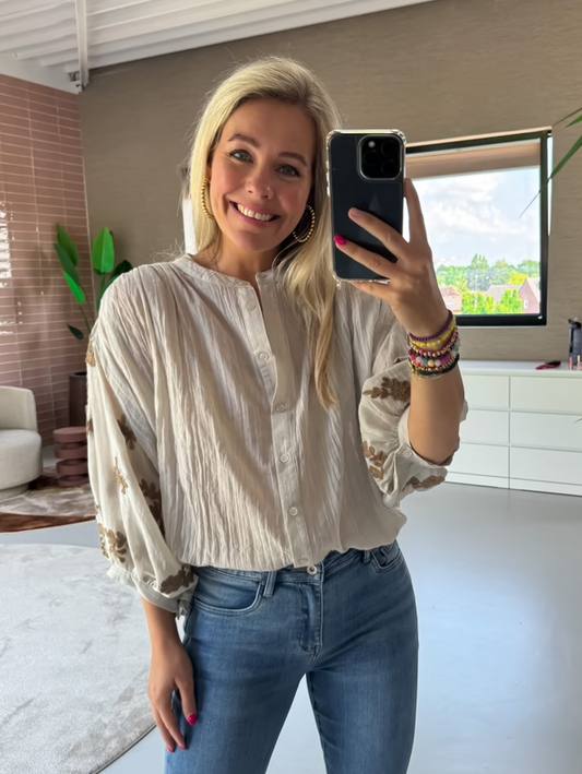 Sweet Jewellery blouse Evelyn Beige