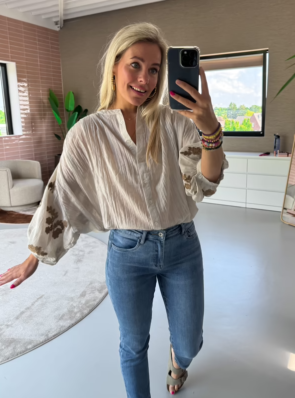 Sweet Jewellery blouse Evelyn Beige