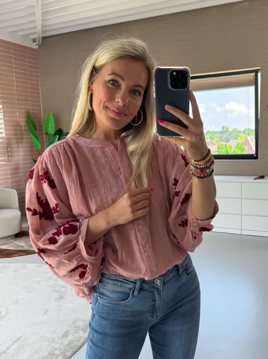 Sweet Jewellery blouse Evelyn Oud roze