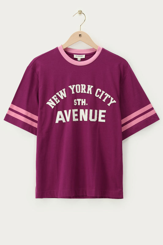 T-shirt "5th Avenue" Paars