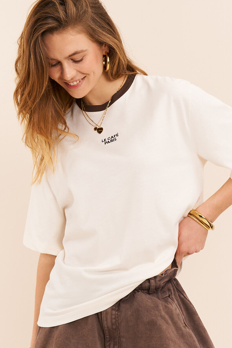 T-shirt_LecafeParis_Wit__1