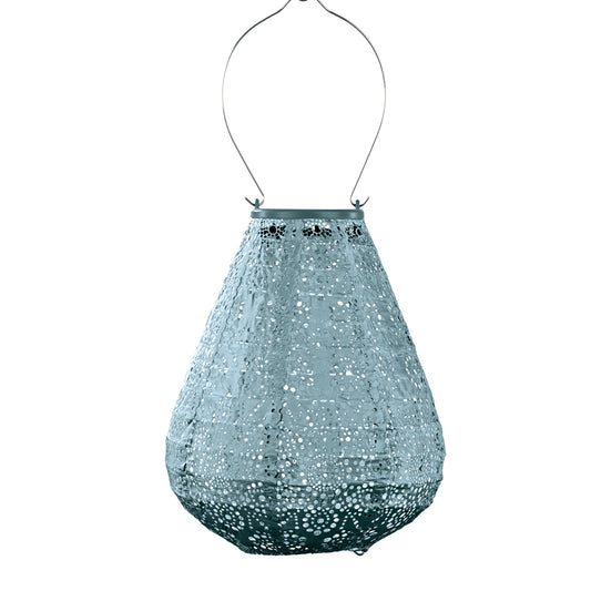 Lumiz Solar lampion Tulip fiore grey blue Nr.43