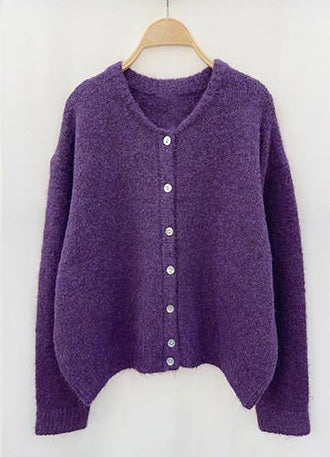 TbD Vestje gebreid Aubergine