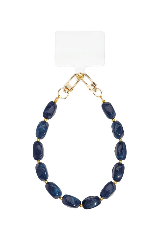 Telefoonsnoeren Kralen Casual Acryl Donkerblauw