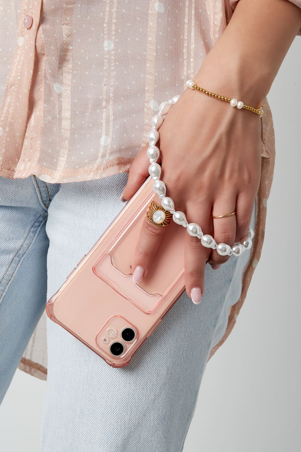 Telefoon cord pearls