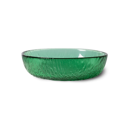 The emeralds: glass dessert bowl