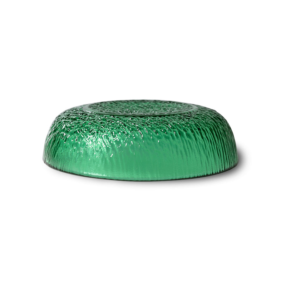 The emeralds: glass dessert bowl