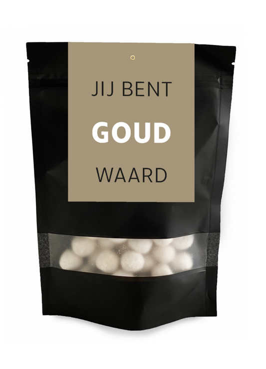 Toffee ballen Jij bent goud waard toffee