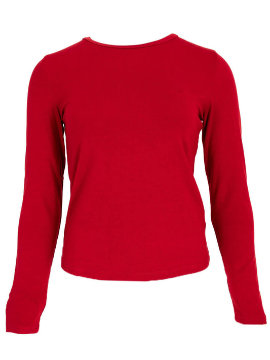Top met hartje Rood