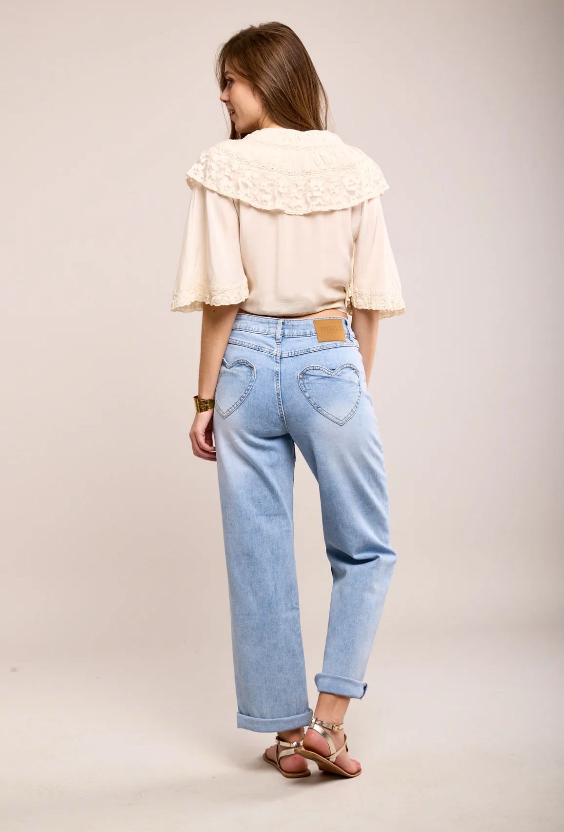Toxik3 Jeans Hearts blauw