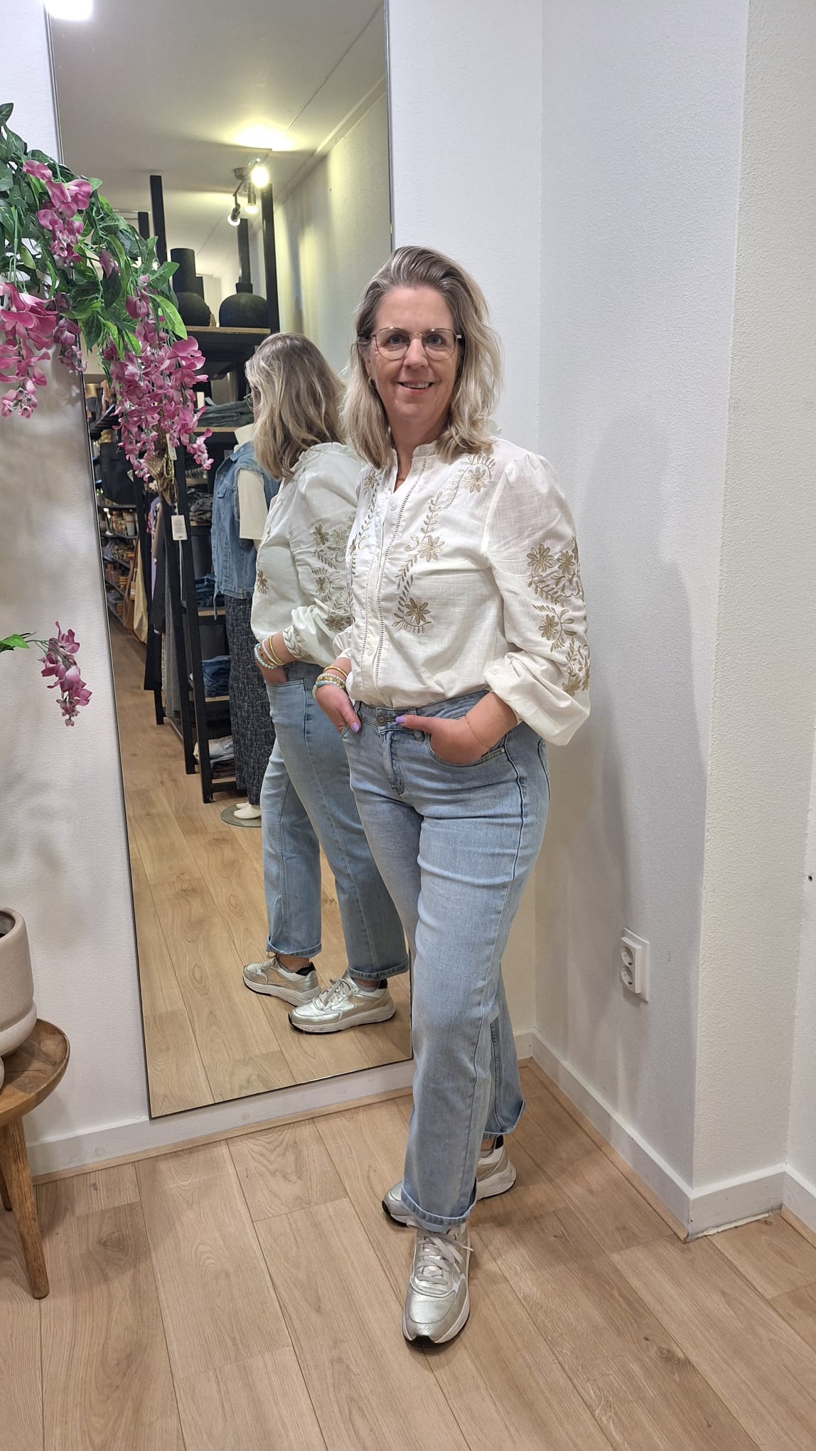 Toxik3 Jeans Hearts blauw