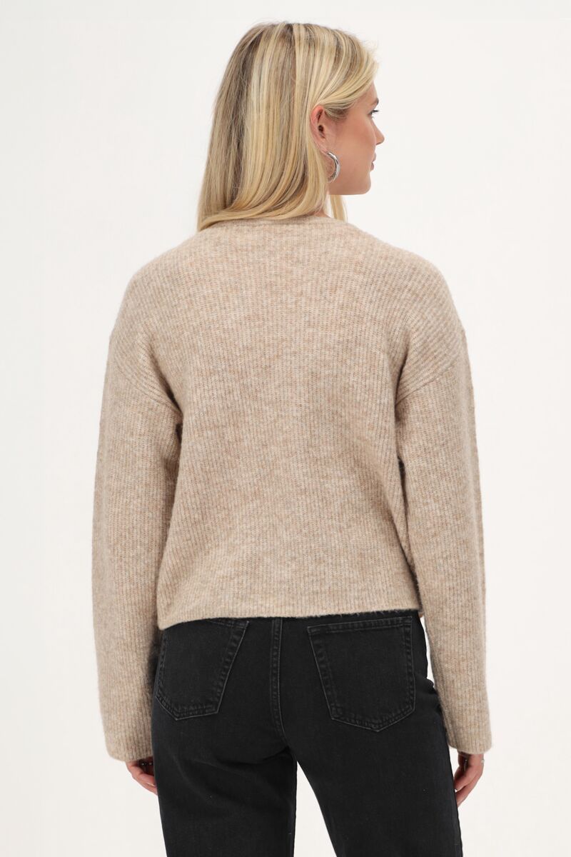 Vestje met knoopjes Beige