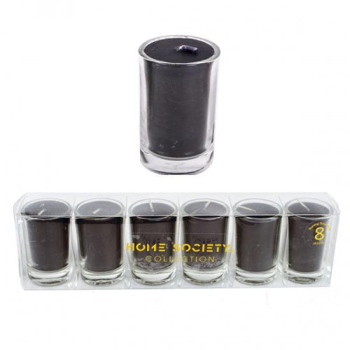 Votive Candle Black Set van 6 646033