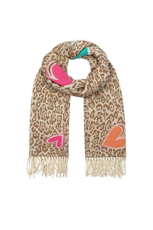 Wintersjaal frosty flirt  0605217 Beige