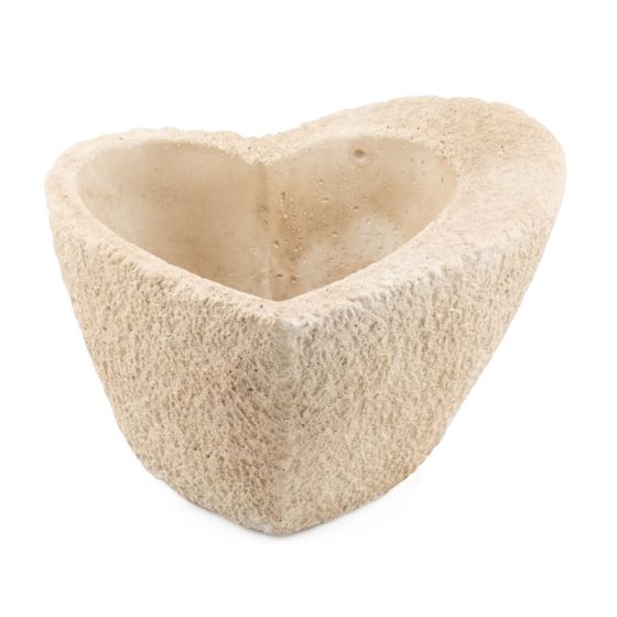 Aardewerk tray heart S