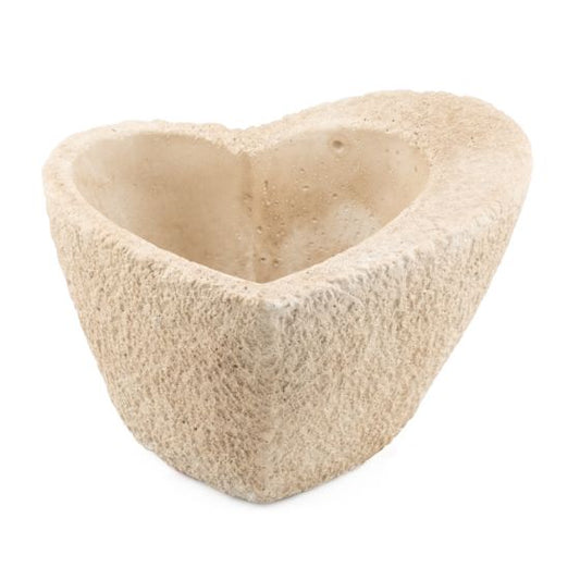 Aardewerk tray heart S