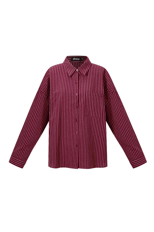 Gimme Chicago Blouse Bordeaux