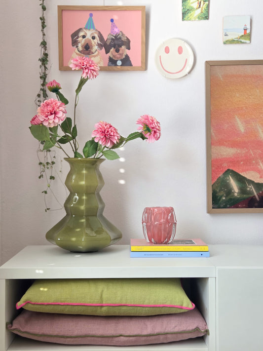 HKliving, Silhouette glass vase green