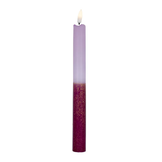 LED Kaars Burgundy Lumine 2 stuks