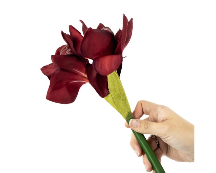 Kunstbloem amaryllis rood