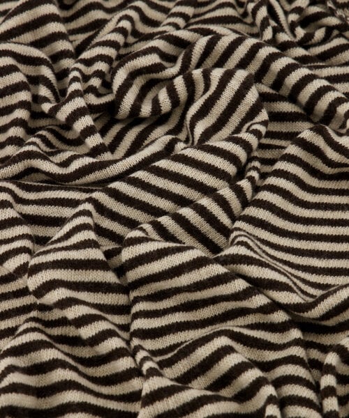 Cashemere sjaal Cassy gestreept Dark Brown