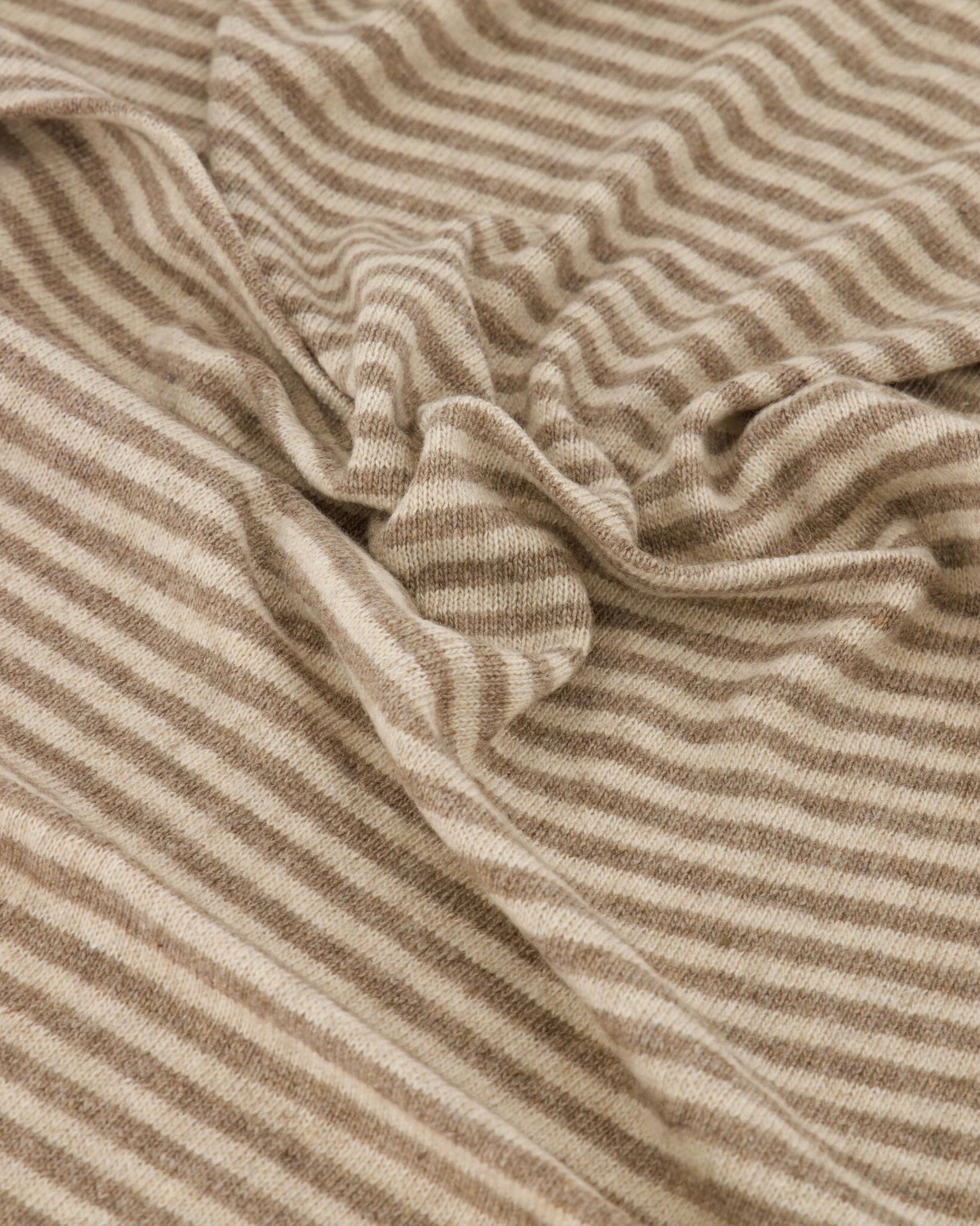 Cashemere sjaal Cassy gestreept Taupe