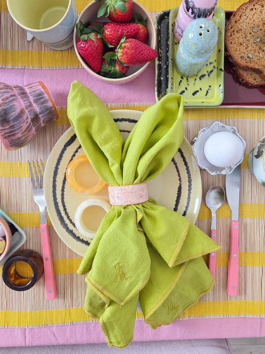 HKliving Napkin rings, sunrise set of 4