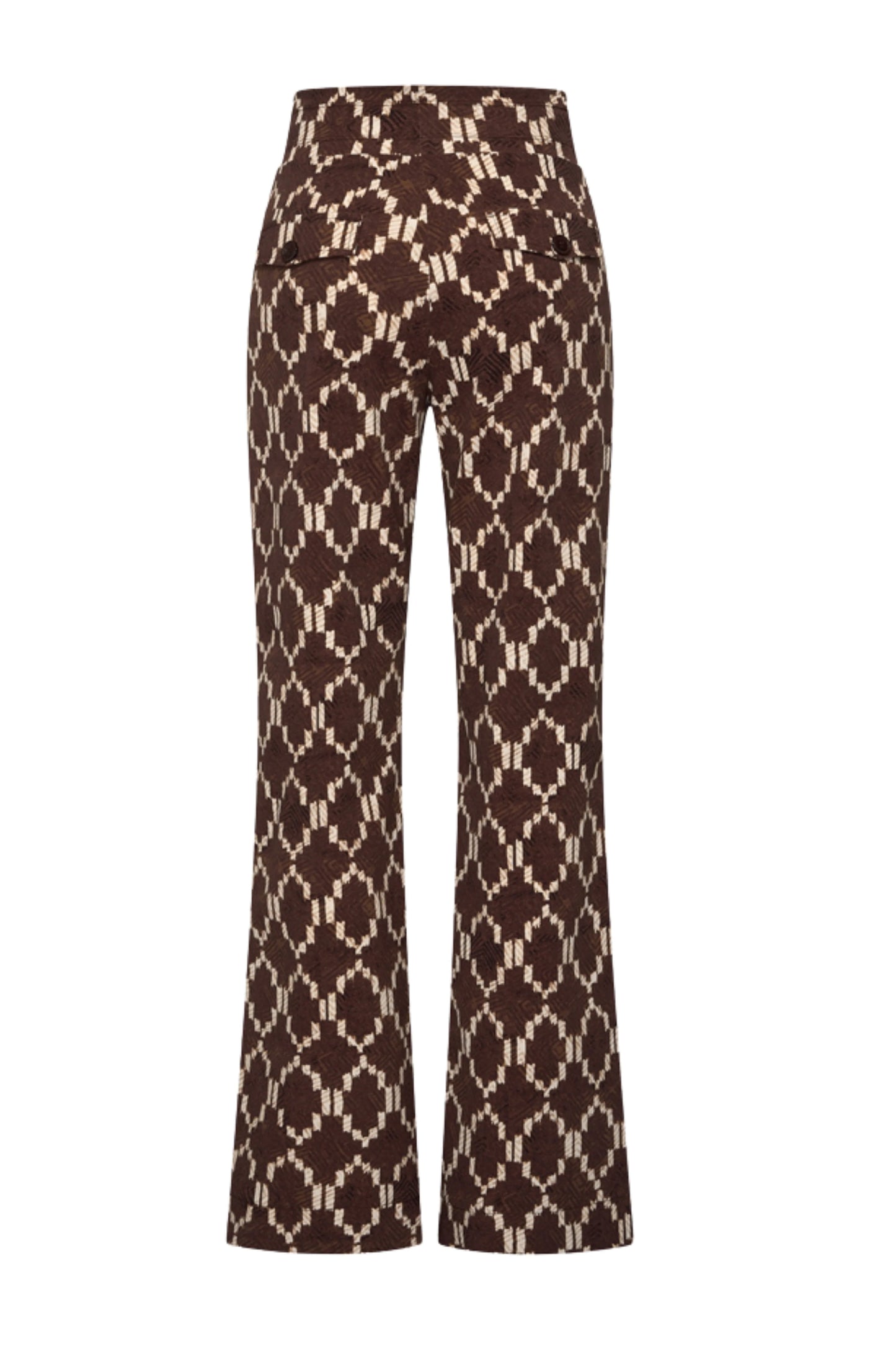 Mi piace Trousers Heavy Ikat Print Espresso
